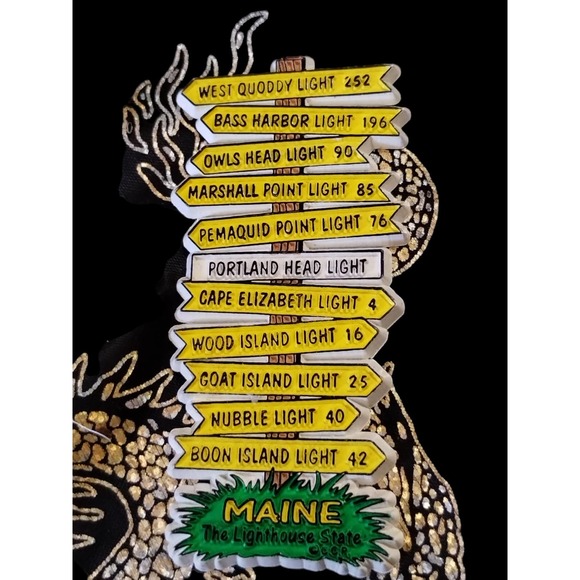 Beautiful vintage Main the lighthouse State magnet - Picture 1 of 1